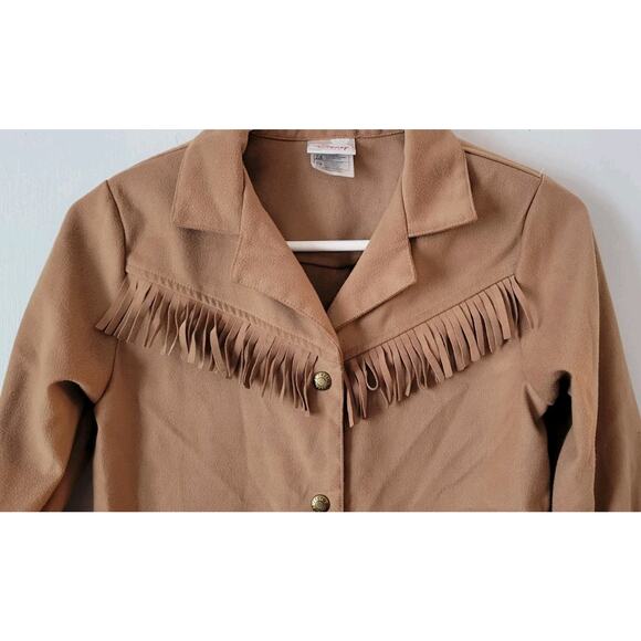 Disney Toy Story Jessie Girls Sz. 7/8 Camel Color Jacket Snap Closure Costume - Picture 4 of 8